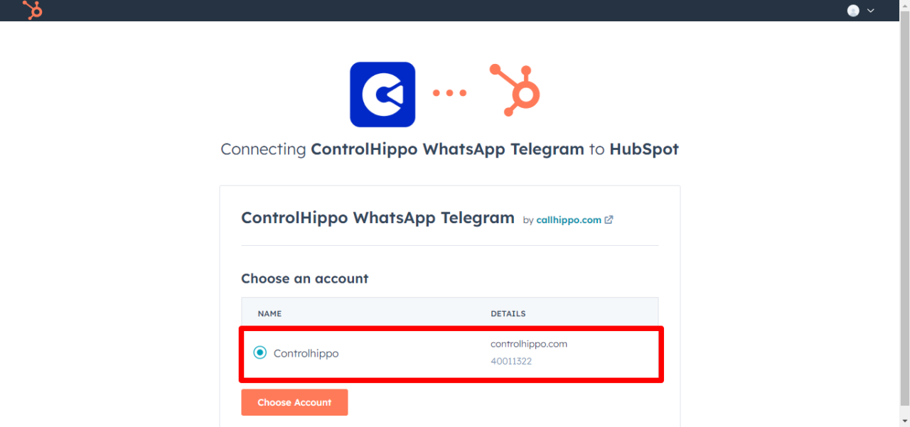 How To Integrate WhatsApp With HubSpot using ControlHippo?