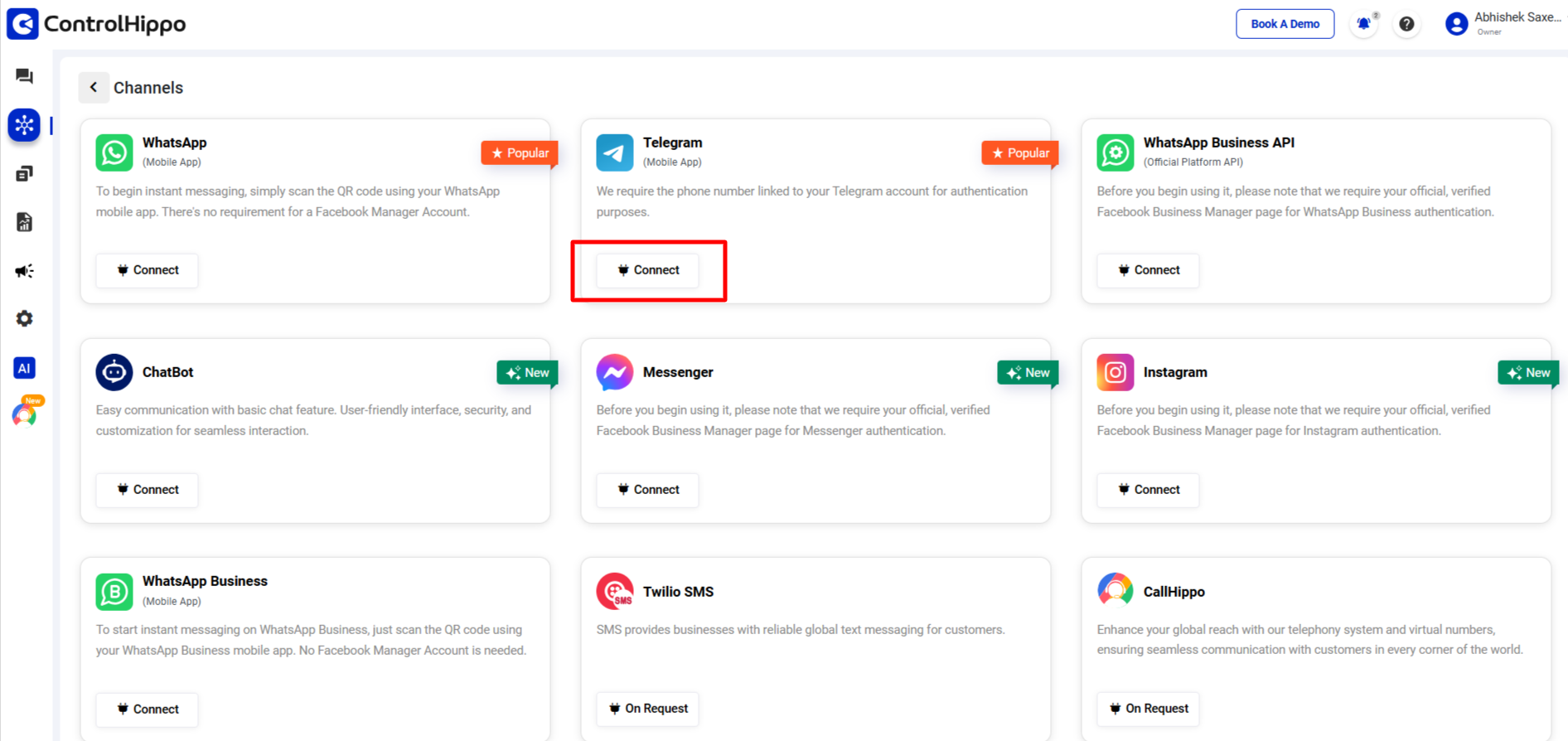 controlhippo telegram