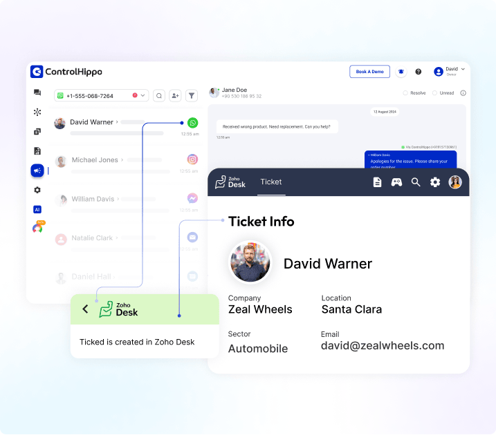 Ticket Creation with Zoho Desk
